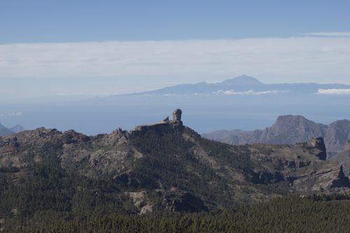 Pico de las Nieves, techo de Gran Canaria, etapa en bicicleta de carretera